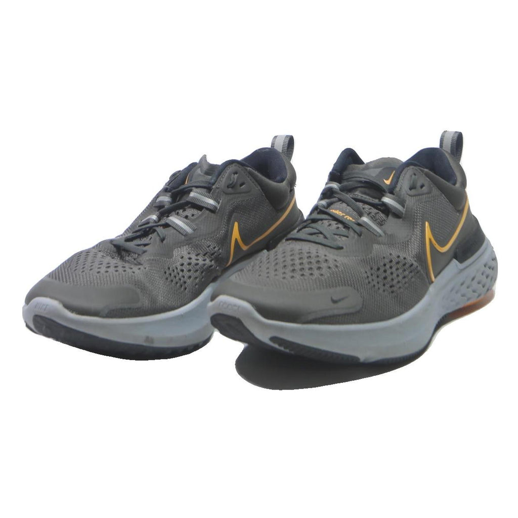 NIKE React Infinity Run Mens Trainers Sneaker Grey & Orange Synthetic UK 8