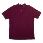CHAPS Mens Polo Shirt Maroon L