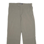 EARTH SEA SKY Womens Polyamide Blend Beige Regular Zip Trousers W36 L34 Outdoor