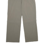 EARTH SEA SKY Womens Polyamide Blend Beige Regular Zip Trousers W36 L34 Outdoor