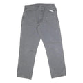 DICKIES Mens Grey Regular Fit Straight Denim Jeans W38 L33 Workwear Zip Closure