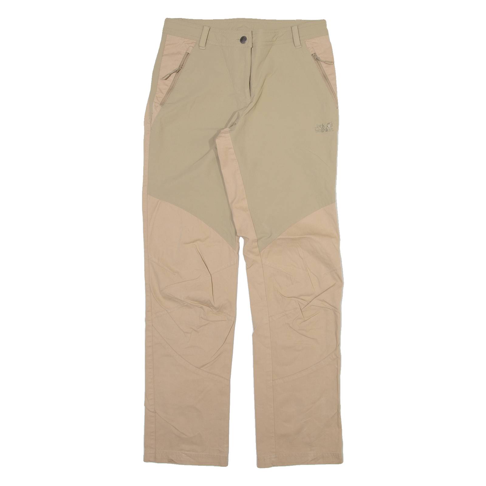 JACK WOLFSKIN Womens Trousers Cream Regular Straight W28 L30