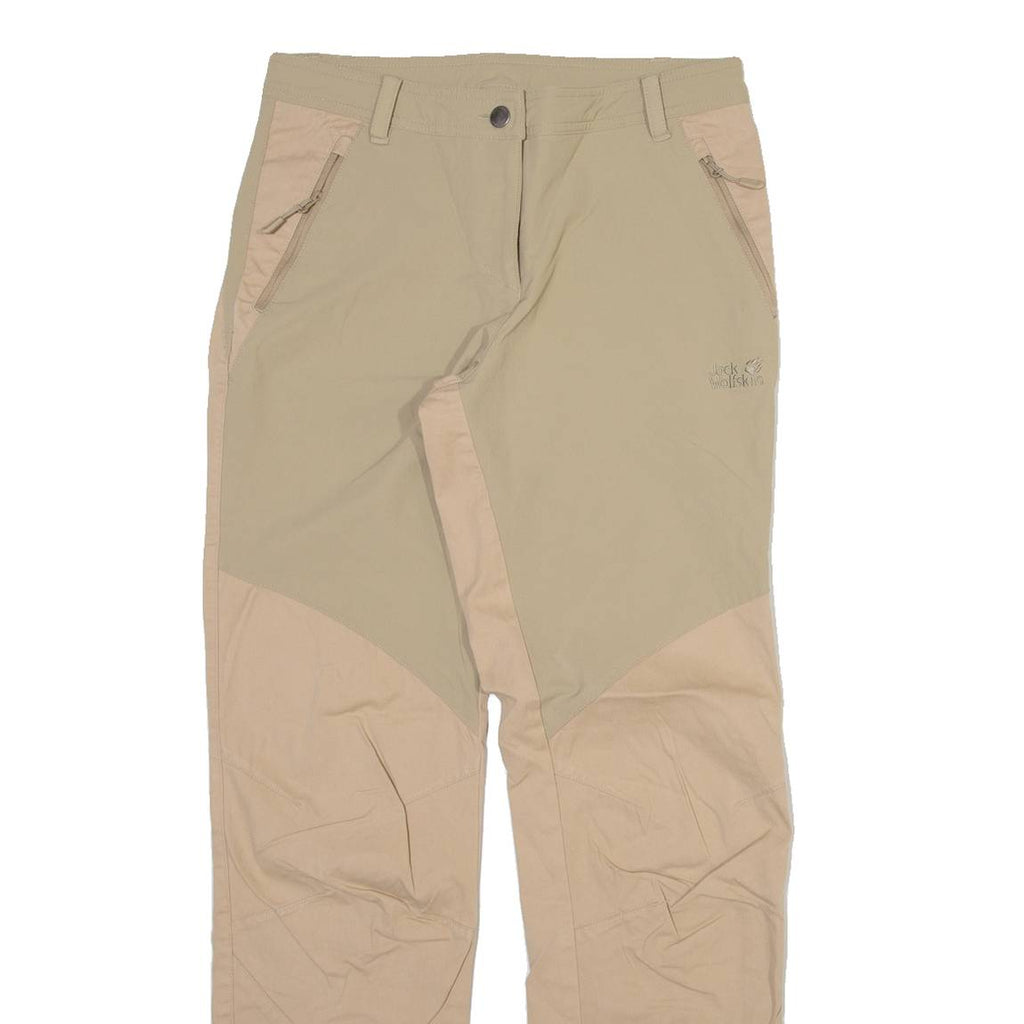 JACK WOLFSKIN Womens Trousers Cream Regular Straight W28 L30