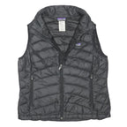 PATAGONIA Womens Black Jacket M Polyester Blend Quilted Zip Outdoor Warm Vest