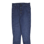 7 FOR ALL MANKIND Womens Jeans Blue Slim Skinny Denim Medium W32 L32 Button