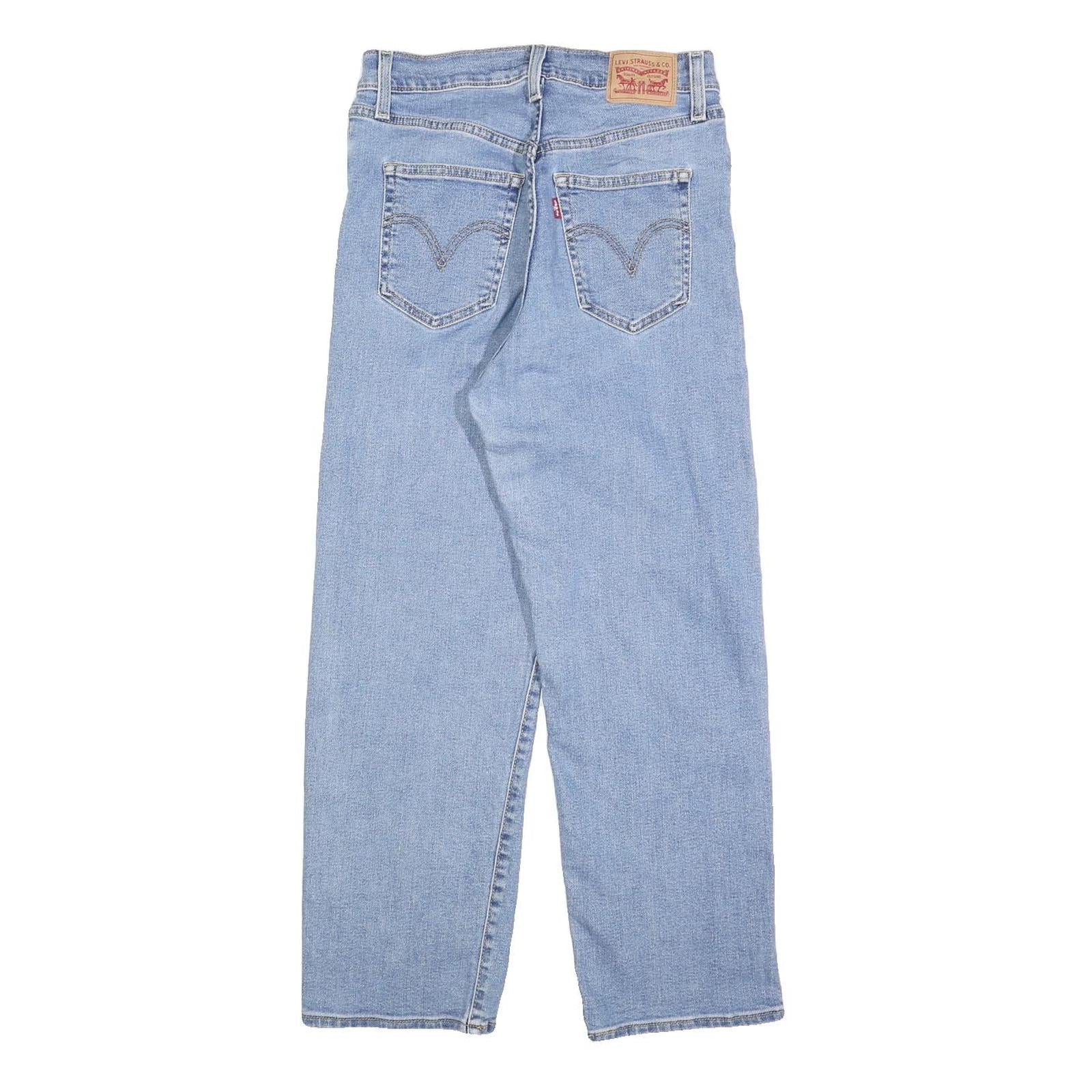 LEVI'S Womens Jeans Blue Regular Straight Denim Light W28 L27 Classic Button Fly