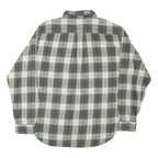 TOMMY HILFIGER Mens Green & White Check Shirt XL Classic Cotton Blend