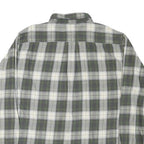 TOMMY HILFIGER Mens Green & White Check Shirt XL Classic Cotton Blend
