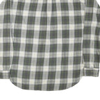 TOMMY HILFIGER Mens Green & White Check Shirt XL Classic Cotton Blend