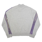 ADIDAS Womens Sweatshirt Green 1/4 Zip M