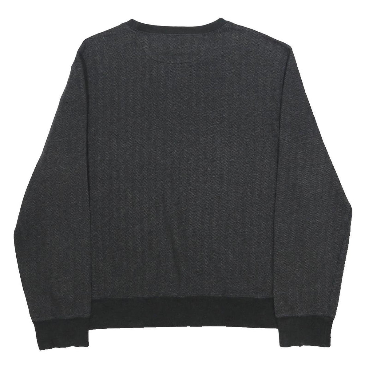 POLO RALPH LAUREN Mens Black Patterned Classic Jumper Crew Neck Basic Knit L