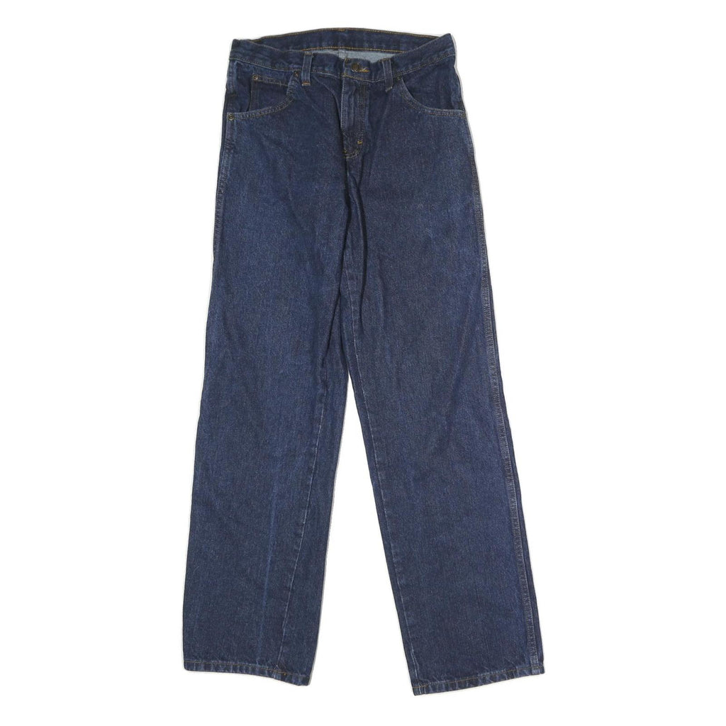 DICKIES Mens Regular Fit Straight Leg Denim Blue Cotton Jeans W28 L31 Workwear