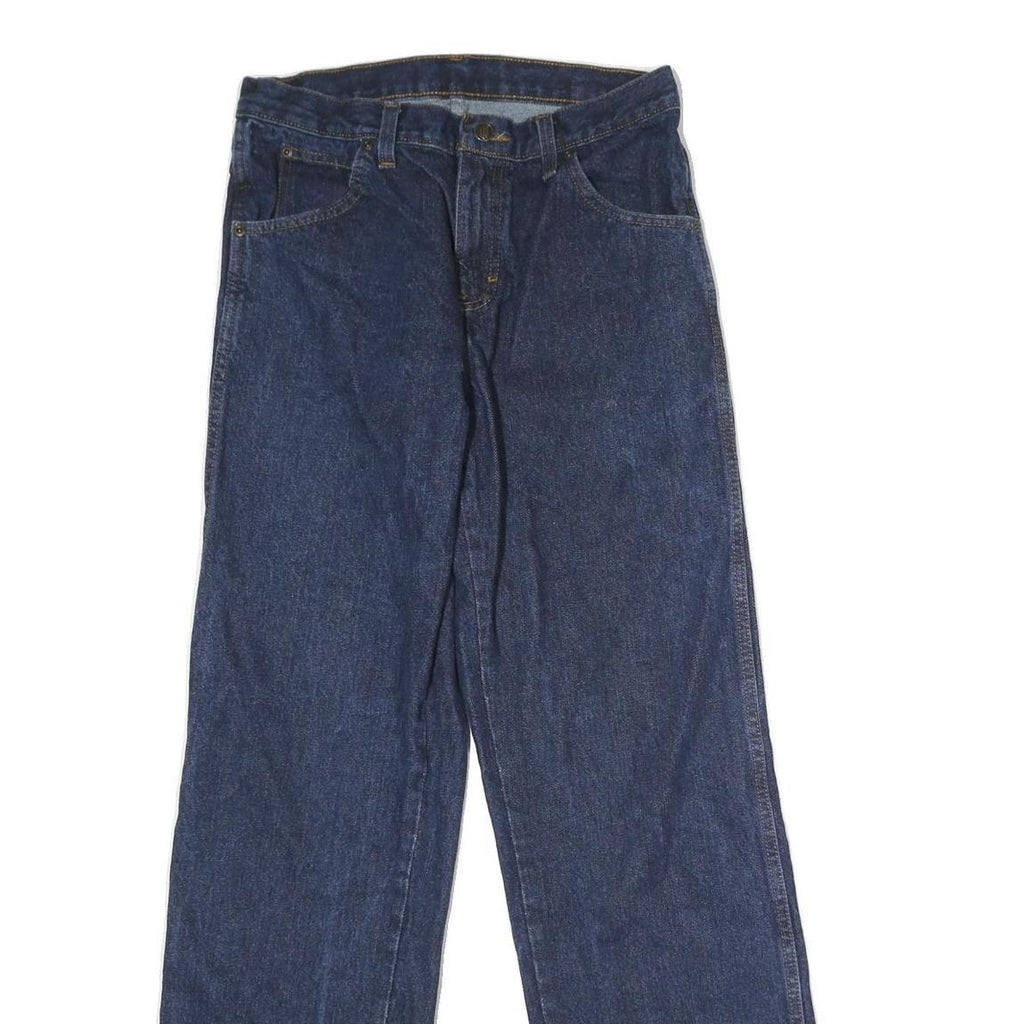 DICKIES Mens Regular Fit Straight Leg Denim Blue Cotton Jeans W28 L31 Workwear