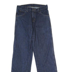DICKIES Mens Regular Fit Straight Leg Denim Blue Cotton Jeans W28 L31 Workwear