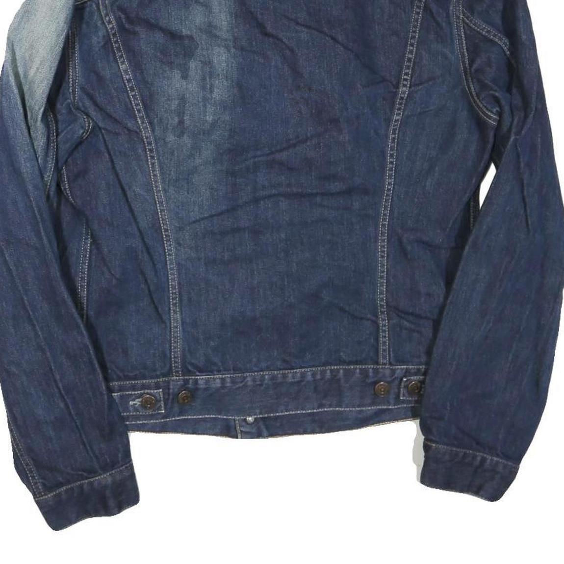 WRANGLER Mens Blue Denim Button Jacket XL Cotton Blend Classic Western Style