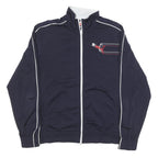 PUMA Mens Navy Blue Zip Jacket XL Polyester Blend Plain Sports Logo Zip Up