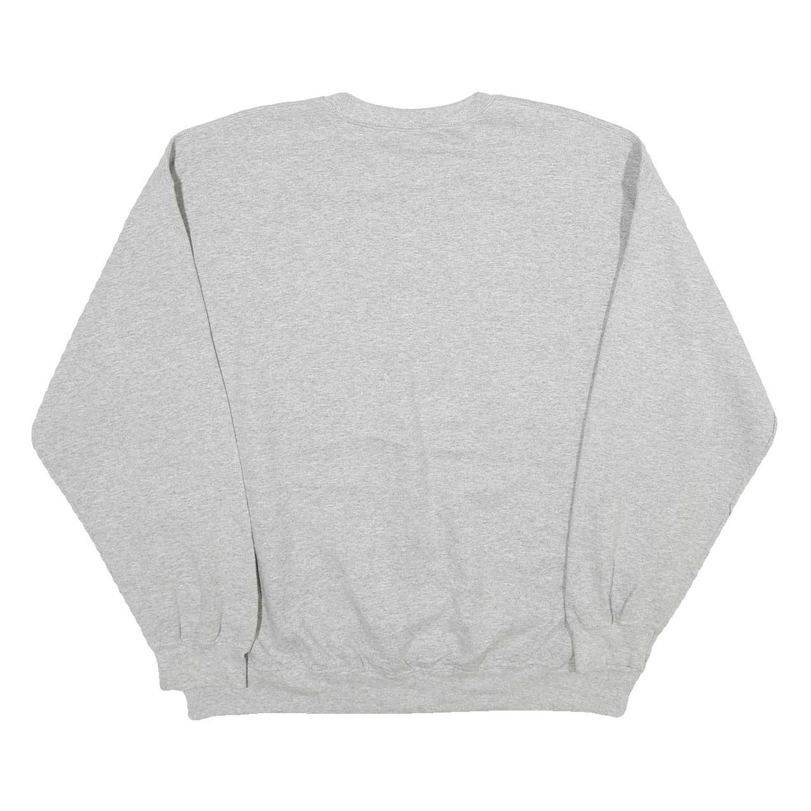 GILDAN Mens Grey Delta Delta Delta Crew Neck XL Cotton Blend Sweatshirt Pullover