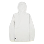 JACK WOLFSKIN Womens White Hooded Jacket L Polyester Softshell Outdoor Zip