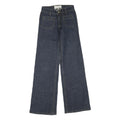 COSTA BLANCA Womens Dark Blue Regular Wide-Leg Denim Jeans W27 L33 Zip Cotton