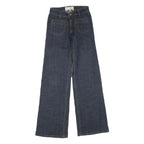 COSTA BLANCA Womens Dark Blue Regular Wide-Leg Denim Jeans W27 L33 Zip Cotton