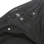 CALVIN KLEIN JEANS Womens Black Regular Tapered Trousers W32 L25 Zip Cotton