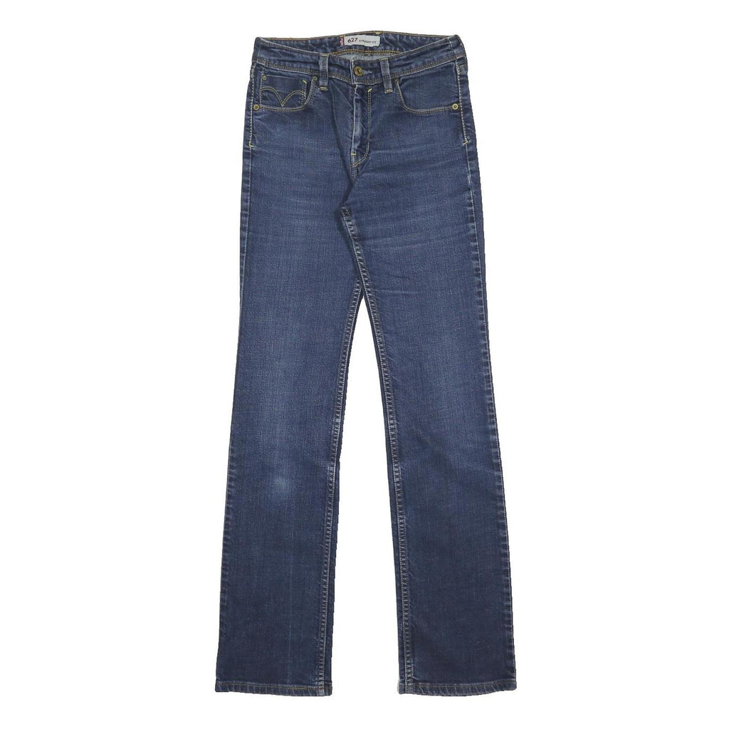 LEVI'S 627 Womens Jeans Blue Regular Straight Denim Medium W27 L31 Classic Fit