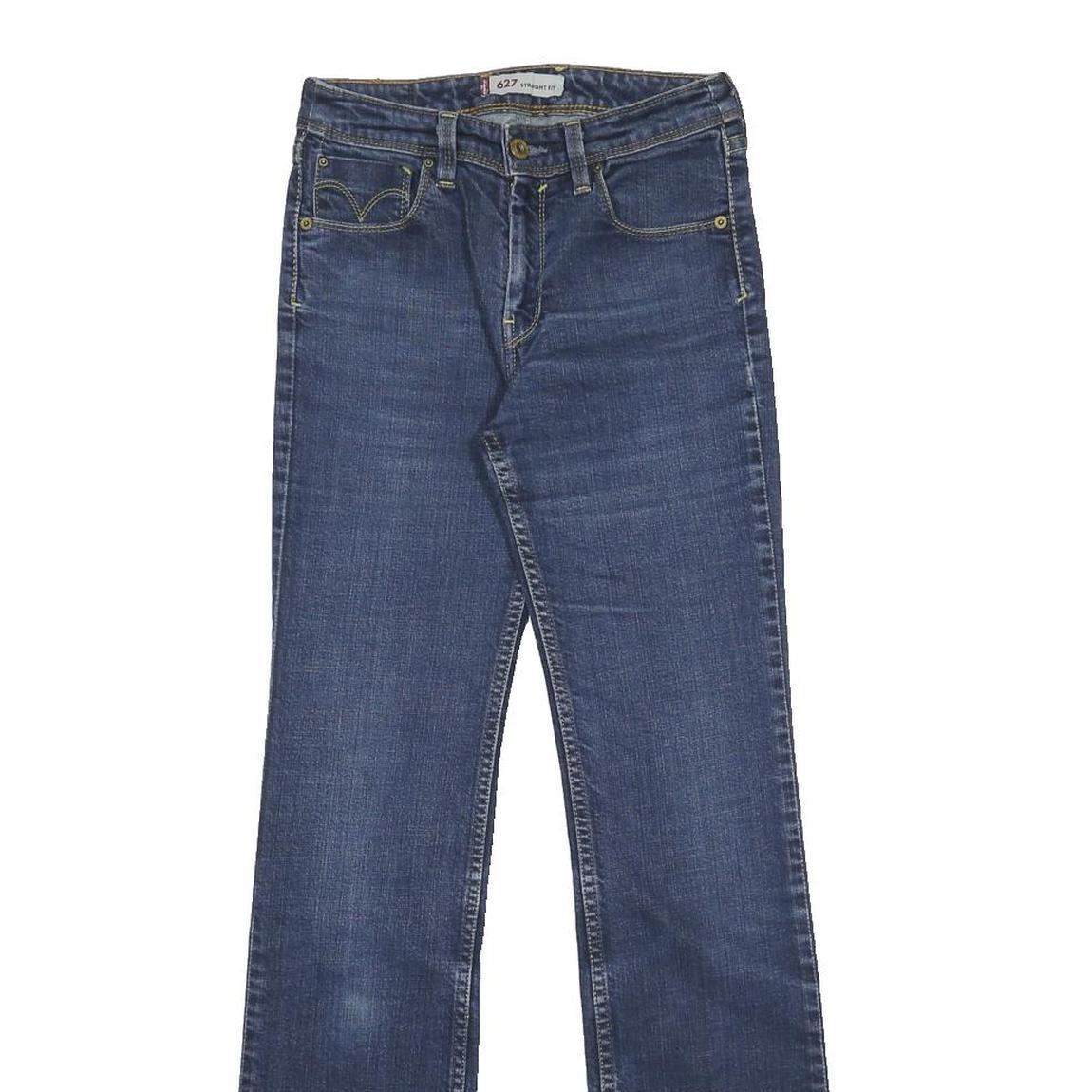 LEVI'S 627 Womens Jeans Blue Regular Straight Denim Medium W27 L31 Classic Fit