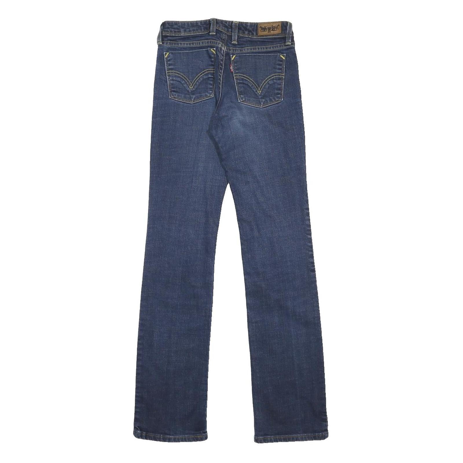 LEVI'S 627 Womens Jeans Blue Regular Straight Denim Medium W27 L31 Classic Fit