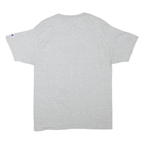 CHAMPION Mens Grey Grandma Bear Graphic T-Shirt L Short Sleeve Crew Neck Casual