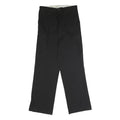 DICKIES Mens Polyester Blend Black Regular Straight Trousers W32 L33 Workwear