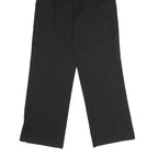 DICKIES Mens Polyester Blend Black Regular Straight Trousers W32 L33 Workwear