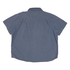 CARHARTT Mens Blue Cotton Blend Short Sleeve Shirt 2XL Casual Workwear