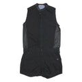 G-STAR Womens Black Playsuit Cotton Blend M Sleeveless Button Closure Casual