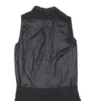 G-STAR Womens Black Playsuit Cotton Blend M Sleeveless Button Closure Casual