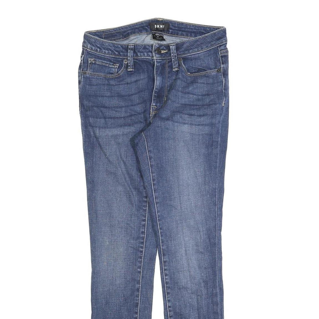 DKNY Womens Jeans Blue Slim Skinny Denim Medium W27 L27 Stretch Zip Fastening
