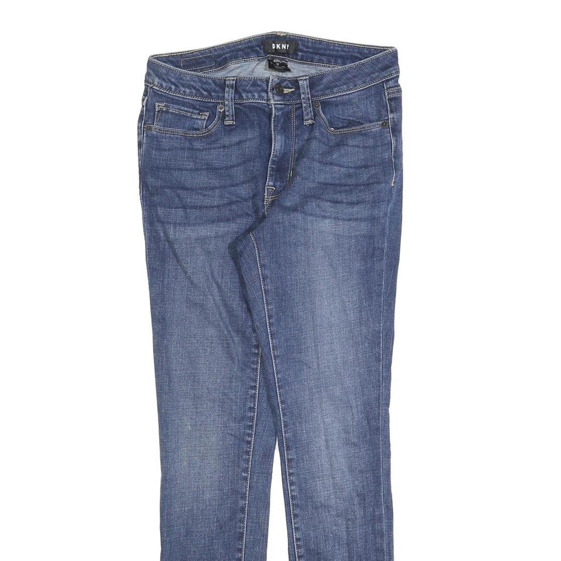DKNY Womens Jeans Blue Slim Skinny Denim Medium W27 L27 Stretch Zip Fastening