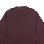 TOMMY HILFIGER Mens Maroon Classic Jumper Crew Neck Basic Knit XL Cotton Casual