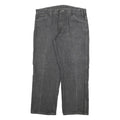 DICKIES Mens Relaxed Black Denim Jeans W38 L30 Workwear Carpenter Zip Closure