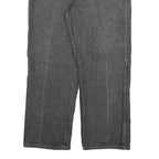 DICKIES Mens Relaxed Black Denim Jeans W38 L30 Workwear Carpenter Zip Closure