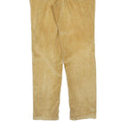 CARHARTT Mens Regular Fit Beige Cotton Blend Corduroy Trousers W34 L32 Workwear