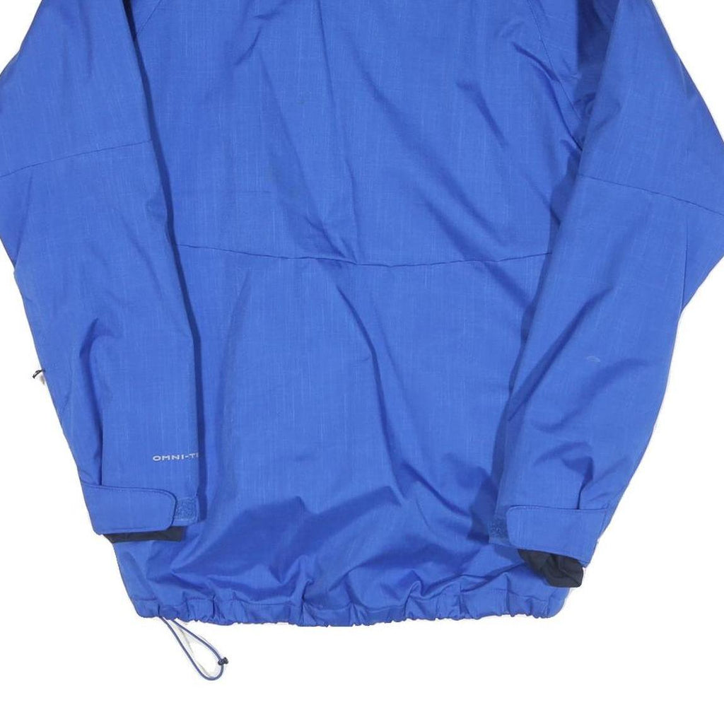 COLUMBIA Mens Blue Outdoor Jacket S Polyester Blend Windbreaker Zip Pocket