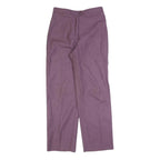 Womens Wool Blend Purple Regular Fit Straight Leg Trousers W28 L30 Classic
