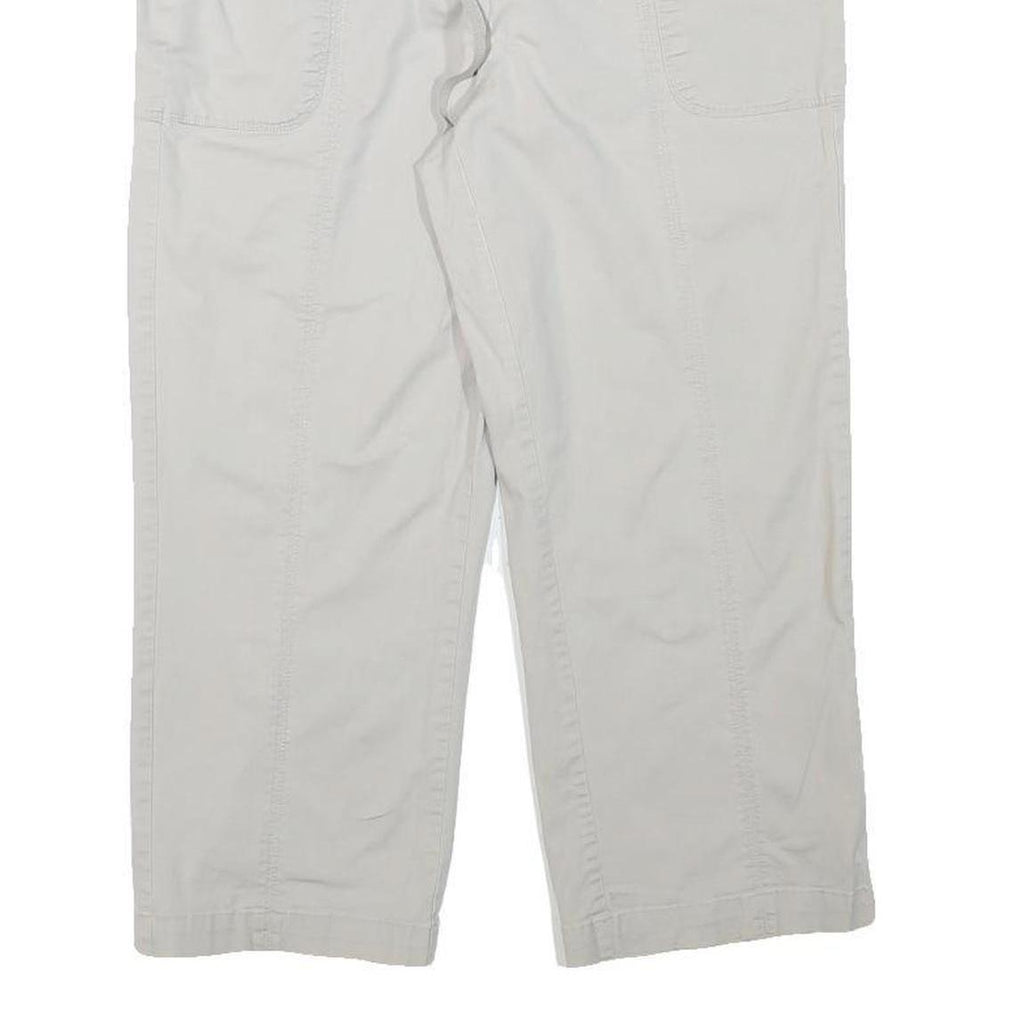 SIMPLY VERA BY VERA WANG Womens Beige Casual Shorts L W30 Cotton Blend Relaxed