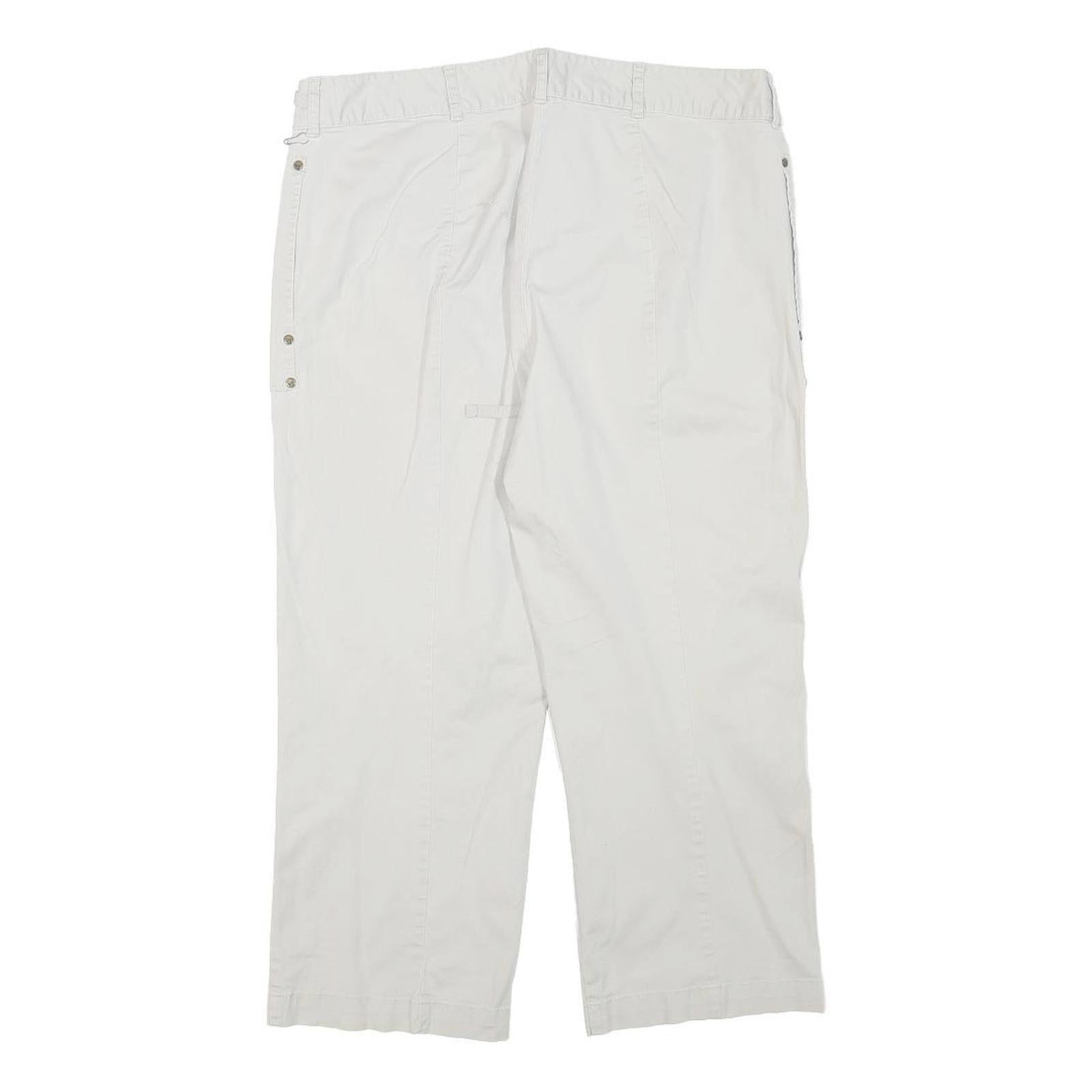 SIMPLY VERA BY VERA WANG Womens Beige Casual Shorts L W30 Cotton Blend Relaxed