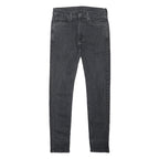 LEVI'S 519 Mens Slim Skinny Black Denim Jeans W30 L30 Cotton Blend Zip