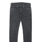 LEVI'S 519 Mens Slim Skinny Black Denim Jeans W30 L30 Cotton Blend Zip
