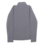THE NORTH FACE Womens Grey Pullover Plain 1/4 Zip Basic Knit XS Outdoor Layering