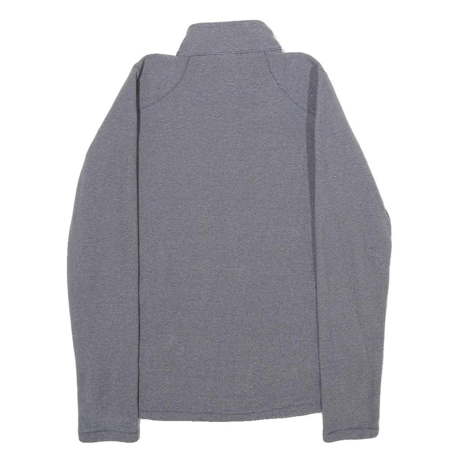 THE NORTH FACE Womens Grey Pullover Plain 1/4 Zip Basic Knit XS Outdoor Layering