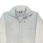 BERGHAUS Womens White Outdoor Jacket UK 12 Polyester Blend Zip Plain Lightweight
