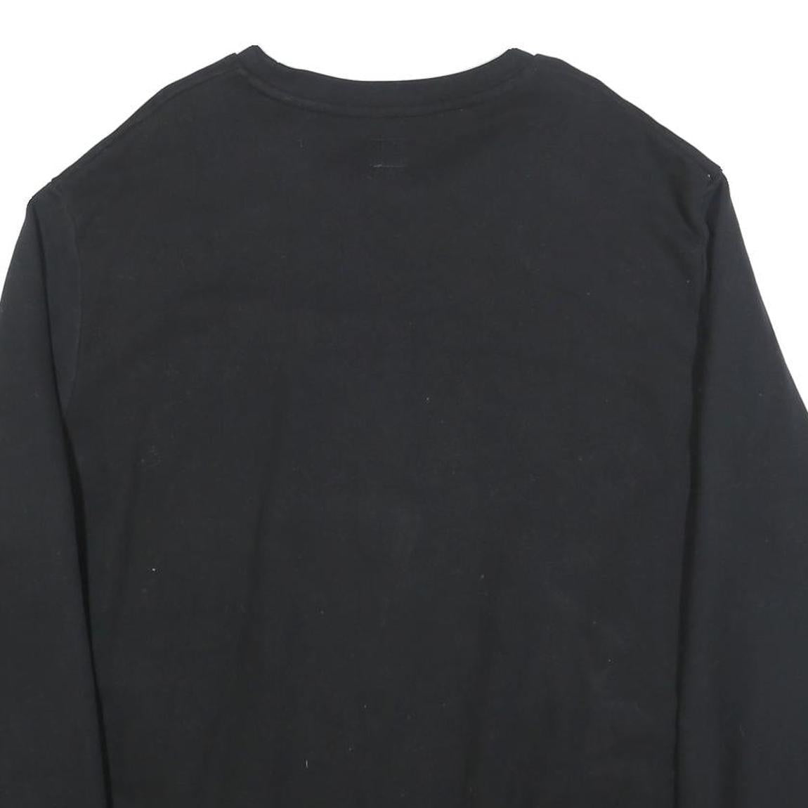 LEVI'S Mens Black Sweatshirt XL Crew Neck Cotton Blend Pullover Classic